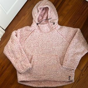 PINK Hooded Sherpa Hoodie